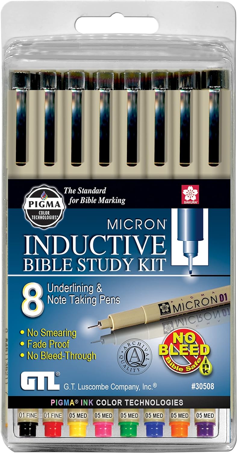 Pigma Micron Pens - Pens for Your Inductive Bible Study